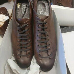 Laced leather mens sneakers . Brand new and unworn.